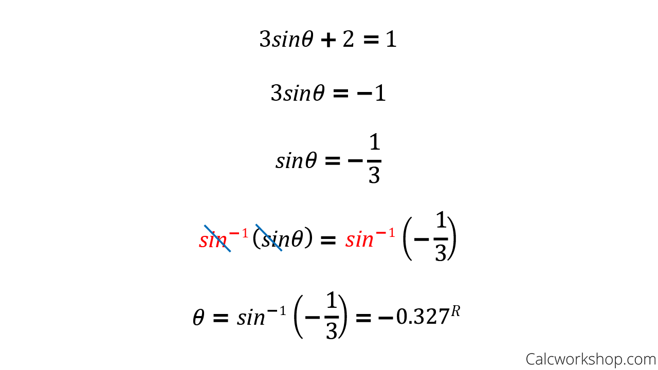 Solving Trig Equations Using Inverses 15 Helpful Examples 