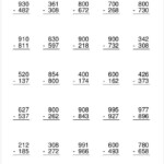 Subtraction With Regrouping Zeros Worksheets Regrouping Subtraction