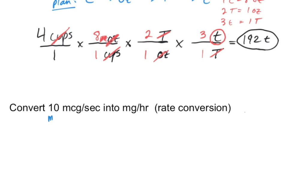 Using Dimensional Analysis Factor label Method To Convert Units YouTube