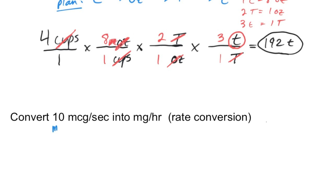 Using Dimensional Analysis Factor label Method To Convert Units YouTube