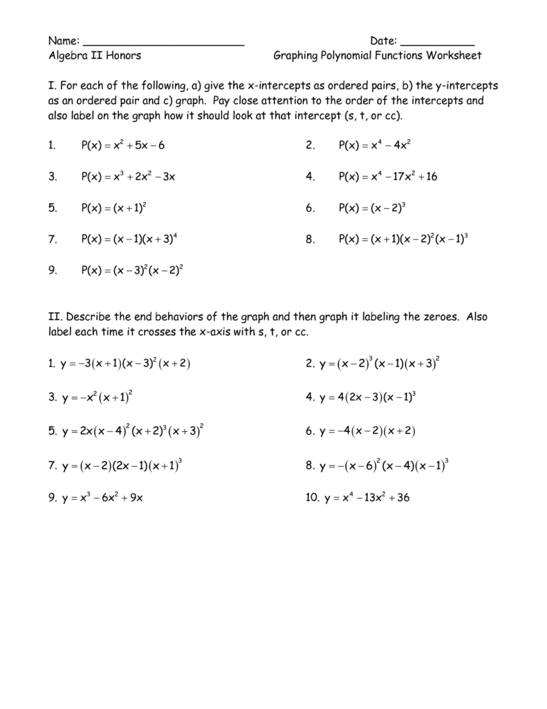 17 Polynomial Worksheets Printable Worksheeto