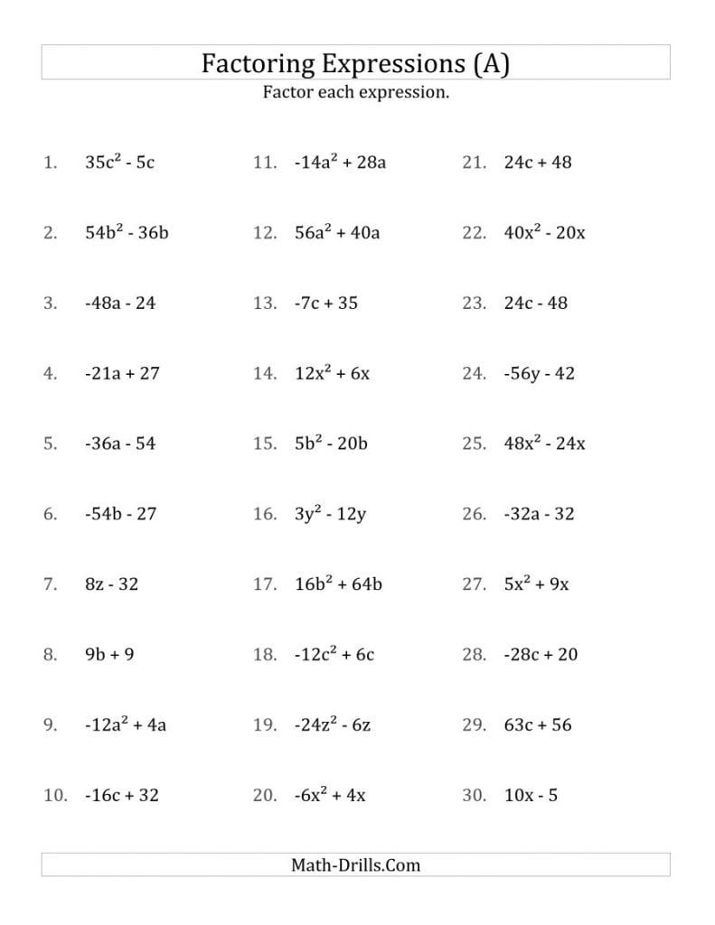 29 Solving Quadratics By Factoring Worksheet Answer Key With Work PNG