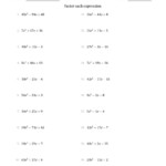 30 Factor By Grouping Worksheet Education Template