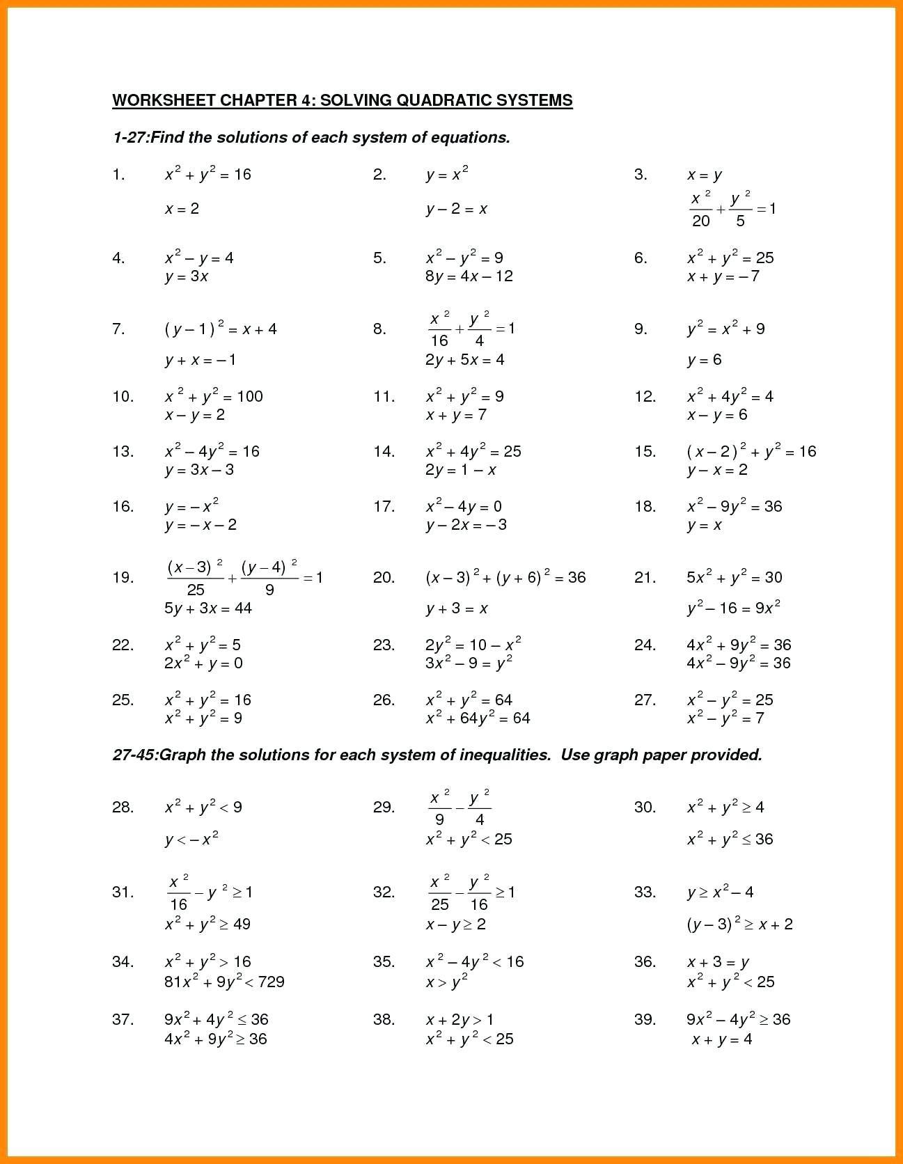 Factoring Trinomials With Leading Coefficient Of 1 Worksheet