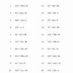 50 Factoring Trinomials Worksheet Pdf Chessmuseum Template Library