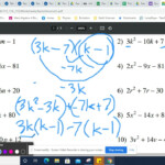 7a Factoring Quadratics With A Lead Coefficient Other Than 1 By