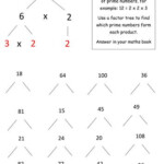 7th Grade How To Prime Factorization Worksheets Free Printables