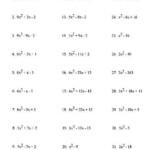 Algebra 2 Factoring Review Worksheet Thekidsworksheet
