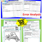 ALGEBRAIC EXPRESSIONS Bundle Error Analysis Task Cards Word Problems