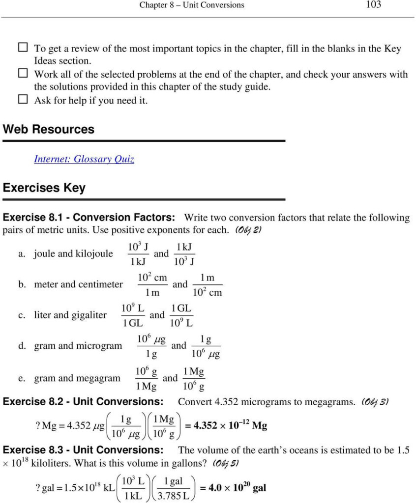  Chemistry Conversion Factors Worksheet Free Download Gmbar co