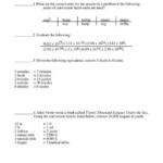 Chemistry Worksheet Dimensional Analysis Problems Kidsworksheetfun