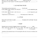 Climates Worksheet