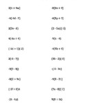 Distributive Property With Variables Worksheet Pdf Propertya