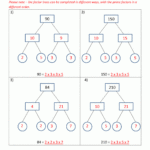 Factor Tree Worksheets Page Grade 7 Prime Factorization Worksheets