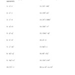Factoring Difference Of Squares Worksheet Answer Key Db excel