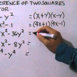 Factoring Difference Of Two Squares YouTube