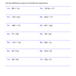 Factoring Distributive Property Worksheet Answers Pdf Propertyck