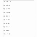 Factoring Greatest Common Factor Worksheet Unique 18 Best Of Factoring