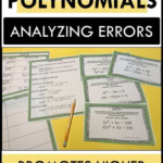 Factoring Polynomials Error Analysis With Google Forms And Printable