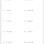 Factoring Polynomials Grade 10 Worksheet