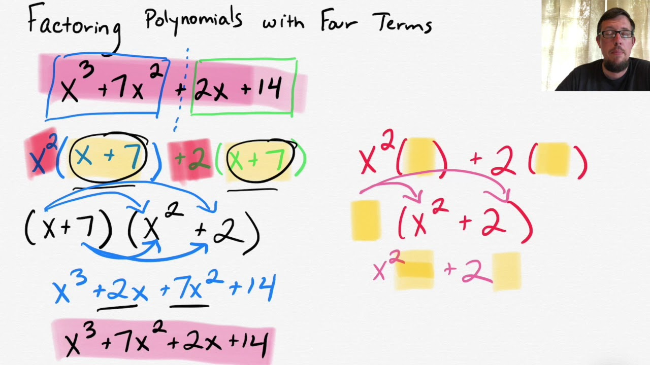Factoring Polynomials With Four Terms YouTube