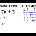 Factoring Quadratic Trinomials Using AC Method Lesson 1 YouTube