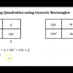 Factoring Quadratics Using Generic Rectangles 1 YouTube