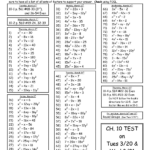 Factoring Trinomials A 1 Worksheet Db Excel Quadraticworksheet