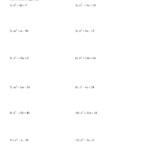 Factoring Trinomials Worksheet Algebra 11