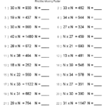 Find The Missing Factors Worksheets 99Worksheets