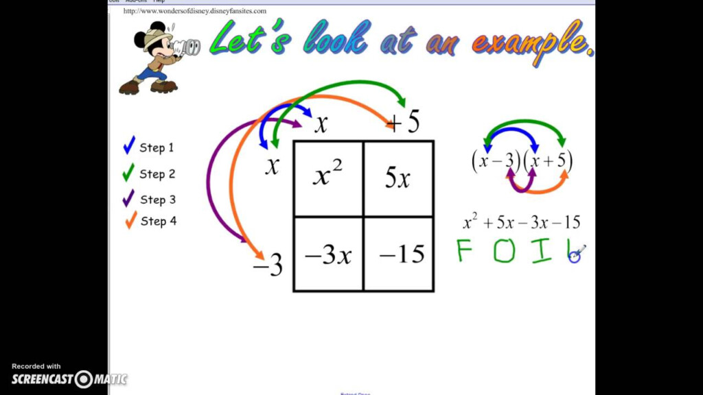 FOIL Method Of Factoring YouTube