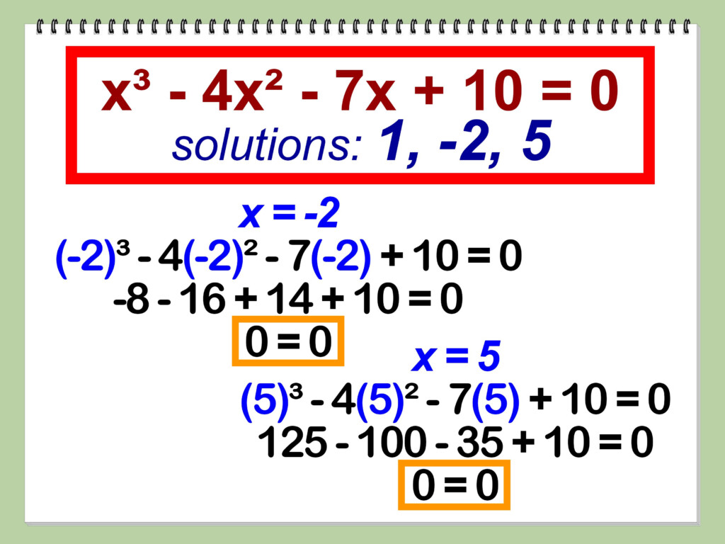 How To Factor Cubic Polynomials Solving Cubic Once You Have Removed