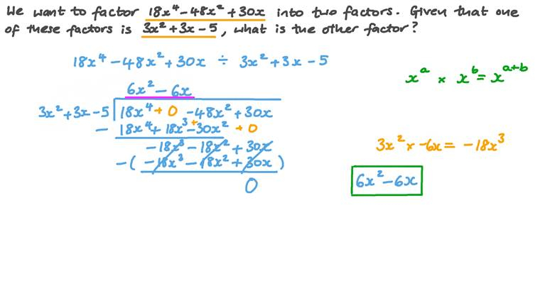 How To Factor Third Degree Polynomials Solved Use Synthetic Division 