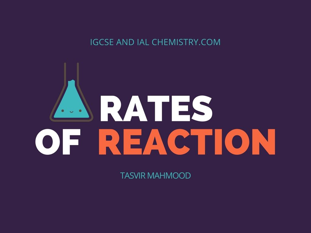 IGCSE Chemistry Rates Of Reaction Notes Chemistry Help Reaction Rate 