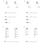 Lcm And Gcf Worksheet