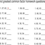 Least Common Multiple Worksheet Free Printable Free Printable