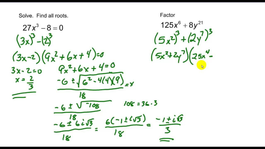 Lesson 34 Factoring And Solving Higher Degree Polynomials YouTube