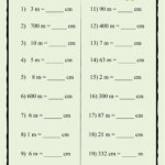 Measurement Conversion Worksheets Grade 4