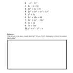 Mixed Factoring Worksheet pdf Mathematicalworksheets