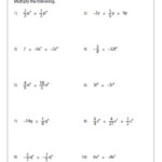 Multiplying Monomials Multiplying Polynomials Polynomials Worksheets