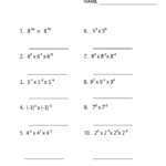 Multiplying With Exponents Worksheets 99Worksheets