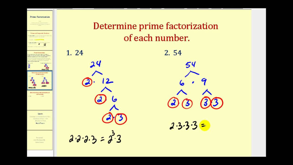 Prime Factorization YouTube