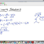 Quadratic Formula With Imaginary Numbers YouTube