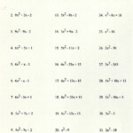 Quadratic Worksheet With Answers