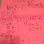 Reverse Distributive Property Middle School Math Distributive