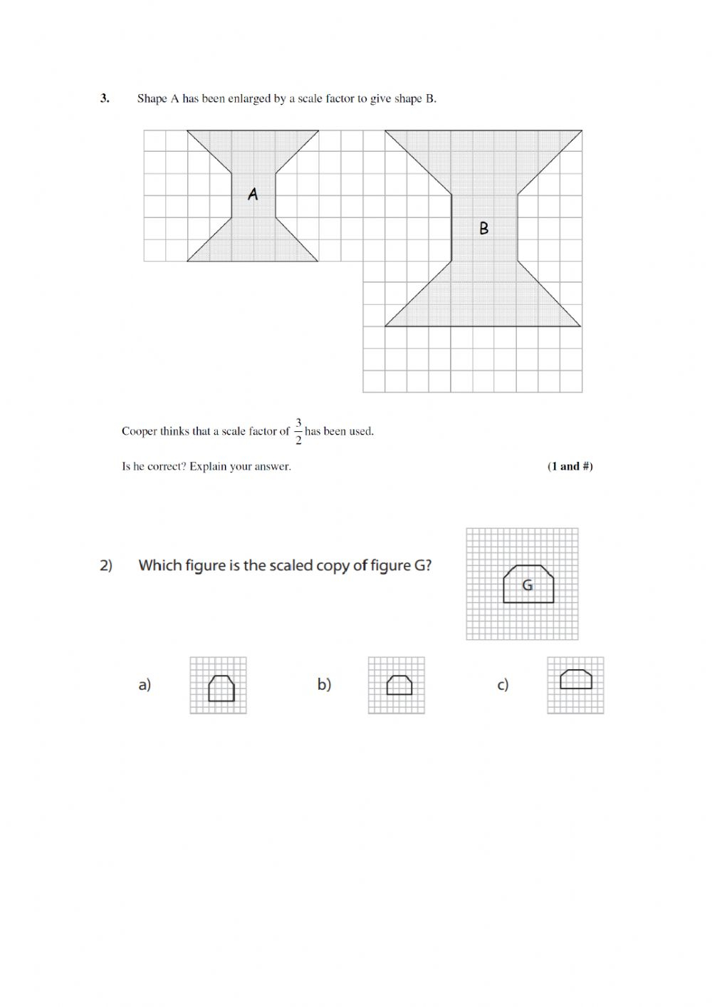 Scale Factor Worksheet Worksheet