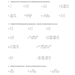 Simplifying Expressions Worksheet With Answers