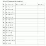 Solving Polynomial Equations By Factoring Worksheet Worksheet