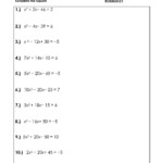 Solving Quadratic Equations By Completing The Square Worksheet Db
