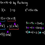 Solving Quadratics By Factoring Lead Coefficient Not 1 YouTube